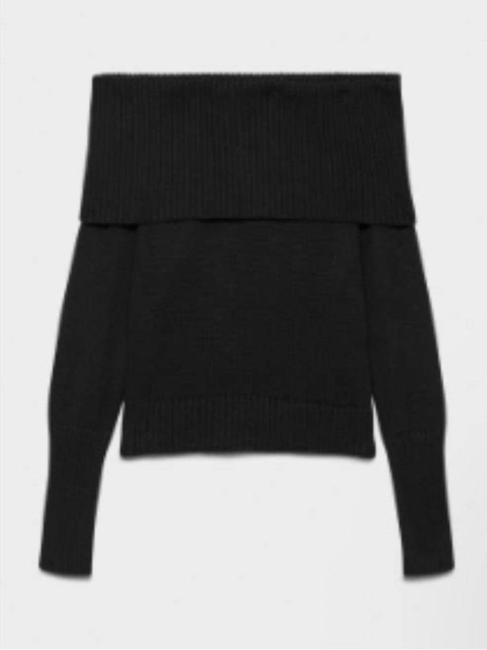 Sunday Best Topaz Off-Shoulder Sweater in Black